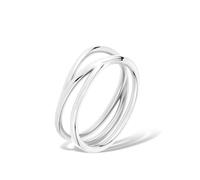 Liebeskind Berlin Ring LJ-1624-R-54 en acier inoxydable en argent