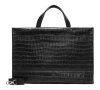 LIEBESKIND BERLIN LOU 2 New Croco Satchel L Black