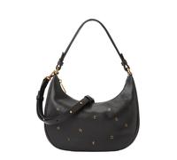 Liebeskind Dancing Letters Sac à bandoulière XS Cuir 23 cm noir