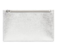 LIEBESKIND BERLIN Cuir sac d’accessoires Kiwi Pouch Metallic Silver argenté
