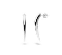 LIEBESKIND BERLIN Spikes Boucles d'oreilles en acier inoxydable Argenté 3 cm Fermoir à clip Imperméable et doux pour la peau