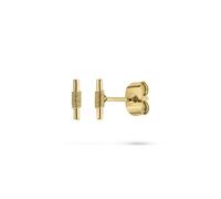 LIEBESKIND BERLIN Twist Boucle d'oreille en acier inoxydable - Or IP - 0,7 cm - Fermoir - Imperméable & doux pour la peau