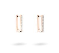 Liebeskind Boucles d'oreilles créoles Berlin - 1,7 cm - En acier inoxydable - Avec pierres de zircone, 1,7 cm, Acier inoxydable, Zircone cubique