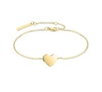 Liebeskind Bracelet Berlin de 21 cm en Acier Inoxydable avec Pendentif en Forme de cœur