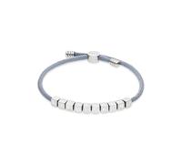 LIEBESKIND Bracelet Berlin élégant en acier inoxydable poli - Argenté - Réglable jusqu'à 21 cm - Imperméable et doux pour la peau
