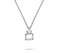 LIEBESKIND Collier Berlin - Collier en acier inoxydable - Argenté - Chaîne d'ancre réglable jusqu'à 47 cm - Imperméable et doux pour la peau