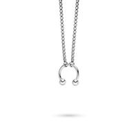 LIEBESKIND Collier Berlin - Collier en acier inoxydable - Argenté - Chaîne réglable jusqu'à 45 cm - Imperméable et doux pour la peau
