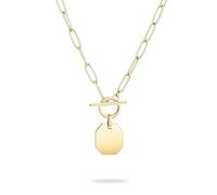 Liebeskind Collier Berlin de 45 cm en acier inoxydable avec fermoir en T, 45 cm, Acier inoxydable, Pas de gemme