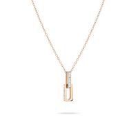 Liebeskind Collier Berlin de 45 cm en acier inoxydable avec pendentif, 45 cm, Acier inoxydable, Zircone cubique