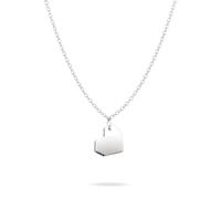 Liebeskind Collier Berlin de 45 cm en acier inoxydable avec pendentif en forme de cœur, 45 cm, Acier inoxydable, Pas de gemme