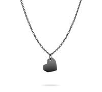 Liebeskind Collier Berlin de 45 cm en acier inoxydable avec pendentif en forme de cœur, 45 cm, Acier inoxydable, Pas de gemme