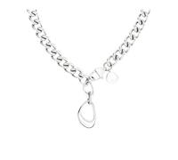 LIEBESKIND LJ-1428-N-45 Collier En Acier Inoxydable, Argent
