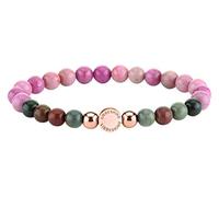 Liebeskind Unisexe Acier Ronde Jaspe Charms et perles