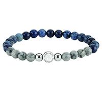 Liebeskind Unisexe Acier Ronde Jaspe Charms et perles