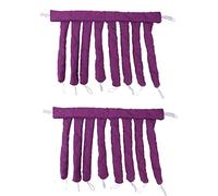 LiebeWH 2 Pièces en Forme de Poulpe Rouleau à Cheveux sans Chaleur Pas de Bigoudis Femmes Filles Ménage Cheveux Tige à Friser Bandeau Outil de Coiffage(Violet)