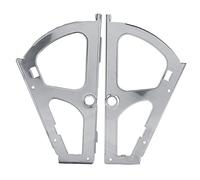 LiebeWH 2pcs Chaussures en Acier Inoxydable Charnières à Chaussures à Hinges Tiroir Armoire de Turing Rack de Remplacement (1 niveau)