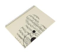 LiebeWH 50 Pages Musical Notation Staff Notebook Stave Notebook Music Manuscript Writing Paper pour les Auteurs-compositeurs (Motif d'ours jaune)