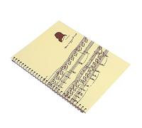 LiebeWH 50 Pages Notation Musicale Stave Notebook Staff Notebook Music Manuscript Writing Paper pour les Auteurs-compositeurs (Modèle de score jaune)