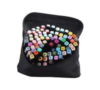 LiebeWH 60 Couleurs Marqueurs Artistiques à Double Pointe Stylos Pinceaux à Pointe Fine pour Dessiner des Croquis à Colorier avec une Encre Vibrante Longue Durée pour les Artistes étudiants