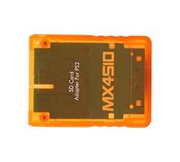 LiebeWH Adaptateur de Carte de Stockage Micro MX4SIO SIO2SD pour, Lecteur de Carte de Remplacement Stable pour les Amateurs de Jeux (orange transparent)