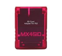 LiebeWH Adaptateur de Carte de Stockage Micro MX4SIO SIO2SD pour, Lecteur de Carte de Remplacement Stable pour les Amateurs de Jeux (Rouge transparent)