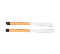 LiebeWH Brosses à Tambour 1 Paire de Bâtons de Brosse à Tambour Télescopiques en Poils de Nylon avec Poignée Lisse en ABS, Poignée Ergonomique, Balayage Flexible pour les Batteurs Acoustiques Cajon