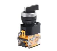 LiebeWH Commutateur Rotatif à Réinitialisation Automatique à 3 Positions, Sélecteur en Plastique à Réinitialisation Automatique, Commande 220 V 10 A pour Démarreur et Relais électromagnétiques