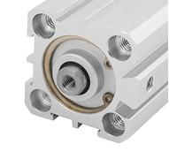 LiebeWH Cylindre Pneumatique Compact en Aluminium, Cylindre Pneumatique Industriel à Double Action SDA25x30 avec Guide de Roulement Autolubrifiant, Couvercles Filetés pour équipement d'automatisation