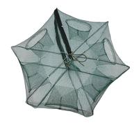 LiebeWH Filet de Pêche Automatique 6/12 Trous | Support de Barre en Acier Solide | Conception Spéciale de Fermeture éclair | Idéal pour Le Homard et Les écrevisses | Pot de Pêche (6 Trous)