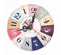 LiebeWH Horloge Artistique en Bois, Horloge Antique en MDF, Horloge Murale en MDF, Horloge Ronde en Bois, pour la Décoration de la Maison, du Bureau, Nouvelle Horloge Murale (32)