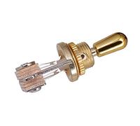 LiebeWH Interrupteur à Bascule 3 Voies pour Guitare électrique SG, Alliage de Zinc et Laiton, Taille Compacte, Facile à Installer, Sélecteur de Micros pour Guitares Fabriquées en Asie (GOLD)