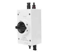 LiebeWH Interrupteur d'isolateur de Panneau Solaire, Interrupteur de Déconnexion PV étanche IP66 DC1000V, PC Ignifuge, Suppression d'arc, Dissipation Thermique, Trou de Verrouillage pour Système