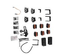LiebeWH Kit de Griffes de Serrage de Bras Mécanique pour Robot 6DOF, Pièces de Robot Industriel pour L'enseignement Universitaire et la Production de Bricolage, Couleur Noire, 6 Servomoteurs