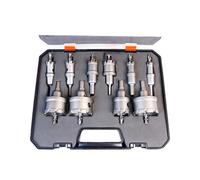 LiebeWH Kit de Scie Cloche en Carbure, Ensemble de Coupe-trou en Acier allié, Profondeur de Coupe de 40 Mm avec Forets Pilotes et clé Hexagonale pour les Utilisateurs de Métal, d'Acier Inoxydable