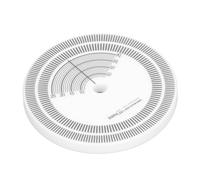 LiebeWH Lecteur de Disque Disque Stroboscopique Stroboscopique en Acrylique 33 TR/Min 45 TR/Min Calibrage de la Vitesse 80 Mm Blanc pour Les Utilisateurs de Platine Vinyle Audio Vidéo