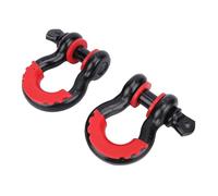 LiebeWH Manille à Anneau en D de 4.75 Tonnes, Manilles Robustes en Acier au Carbone avec Goupille à Vis pour Remorquage de Treuil, Remorque de Véhicule de Récupération Hors Route