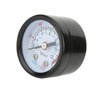 LiebeWH Manomètre de Compresseur D'air, Instrument à Coque en Fer Haute Performance pour Compresseur à Piston à Vis, Diamètre 1,7", 0~180 PSI, Noir pour les Ouvriers D'atelier