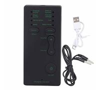 LiebeWH Mini Dispositif de Carte Son Portable avec Changeur de Voix pour Téléphone Portable, PC de Jeu, 7 Changements de Voix pour Les Jeux en Ligne, Plug and Play, pour Les Fans de Divertissement,