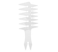 LiebeWH Peigne à Cheveux à L'huile Double Face Peigne Doux pour le Cuir Chevelu pour Hommes, à Dents Larges Portable pour Voyager en Matériau ABS 7,9 X 3,1 X 0,2 Pouces (WHITE)