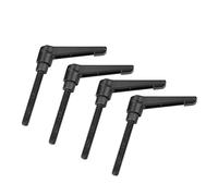 LiebeWH Poignée de Fixation Réglable Levier de Serrage Universel Bouton Poussoir en Acier Inoxydable Goujon fileté à Cliquet pour Machines d'emballage Équipement d' sur Bois (Longueur de vis 70MM)