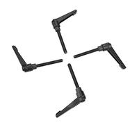 LiebeWH Poignée de Fixation Réglable Levier de Serrage Universel Bouton Poussoir en Acier Inoxydable Goujon fileté à Cliquet pour Machines d'emballage Équipement d' sur Bois (Longueur de vis 32MM)