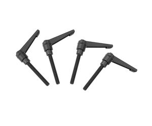 LiebeWH Poignée de Fixation Réglable Levier de Serrage Universel Bouton Poussoir en Acier Inoxydable Goujon fileté à Cliquet pour Machines d'emballage Équipement d' sur Bois (Longueur de vis 25MM)