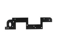 LiebeWH Rainureuse à Double Usage pour Projets de Menuiserie, Outil Robuste en Acier allié pour Armoires, 1 X Moule à Rainurer Arc 3 X Vis pour Débutants