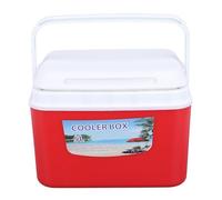 LiebeWH Refroidisseur de Voiture de 5 L, étui Rigide isolé de Grande capacité avec Poignée, Boîte Portable Multifonctionnelle pour Le Camping, Pique-Nique, Voyage, Garde Les Aliments Frais (Rouge)