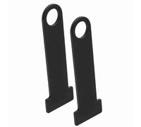 LiebeWH Sangle de Casque en Acier Inoxydable avec Anneau en D de Verrouillage Universel pour, Réduit Les Dommages à la Peinture du Casque pour Les motocyclistes. (Black)