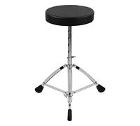 LiebeWH Siège de Trône de Batterie Universel, Tabouret Rond rembourré avec Hauteur Réglable pour Batteurs Adultes, Coussin en Cuir épais, Pieds Antidérapants, Conception Robuste à Double Renfort