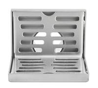 LiebeWH Siphon de Sol de Douche Siphon de Sol d'angle en Forme de L Amovible Siphon de Sol de Balcon en Acier Inoxydable Convient aux Angles de Mur et aux Structures à Angle Droit