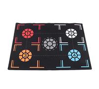 LiebeWH Tapis D'entraînement de Basket-Ball en Caoutchouc de qualité Supérieure, Système de Pas Noir Muet pour Enfants à la Maison, 67cm X 92cm X 2mm