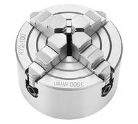 LiebeWH Toolchuck SANOU K72-100 Mandrin de Tour à 4 Mâchoires Mandrin Réversible Indépendant à 4 Mâchoires avec Montage Central de Haute Précision pour l'accès au Tour à Bois