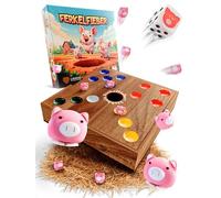 Liebholz® Ferkelfieber [Big Hole] Original [Big Hole] avec instructions de jeu (français non garanti) - Jeu amusant de cochon en bois de samena FSC - Jeu de société pour toute la famille - Jeu de
